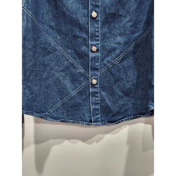 Harley Davidson Boys Denim Button Up Long Sleeve Logo Shirt Jacket, XL/20 - Picture 6 of 12